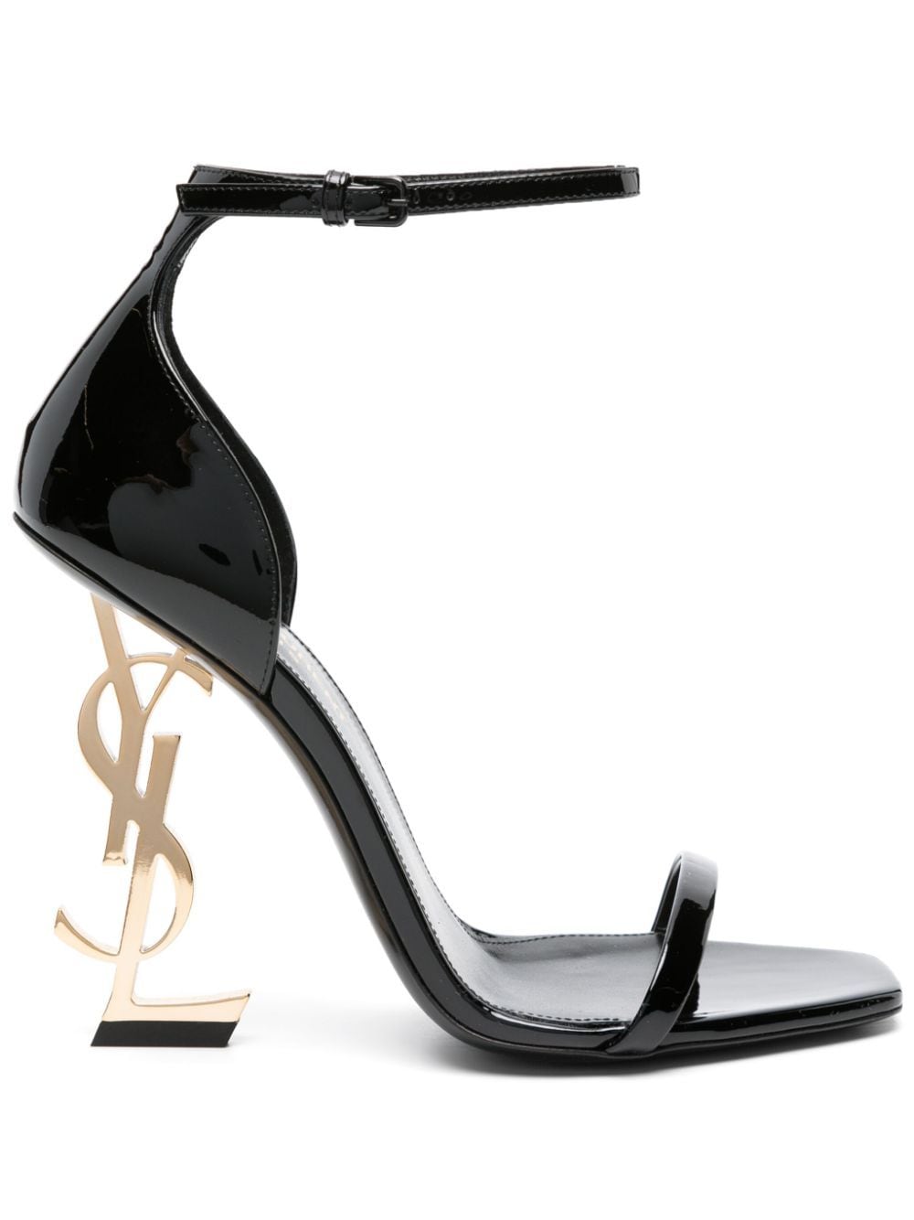 Saint Laurent Opyum 110mm YSL heel sandals - Black von Saint Laurent