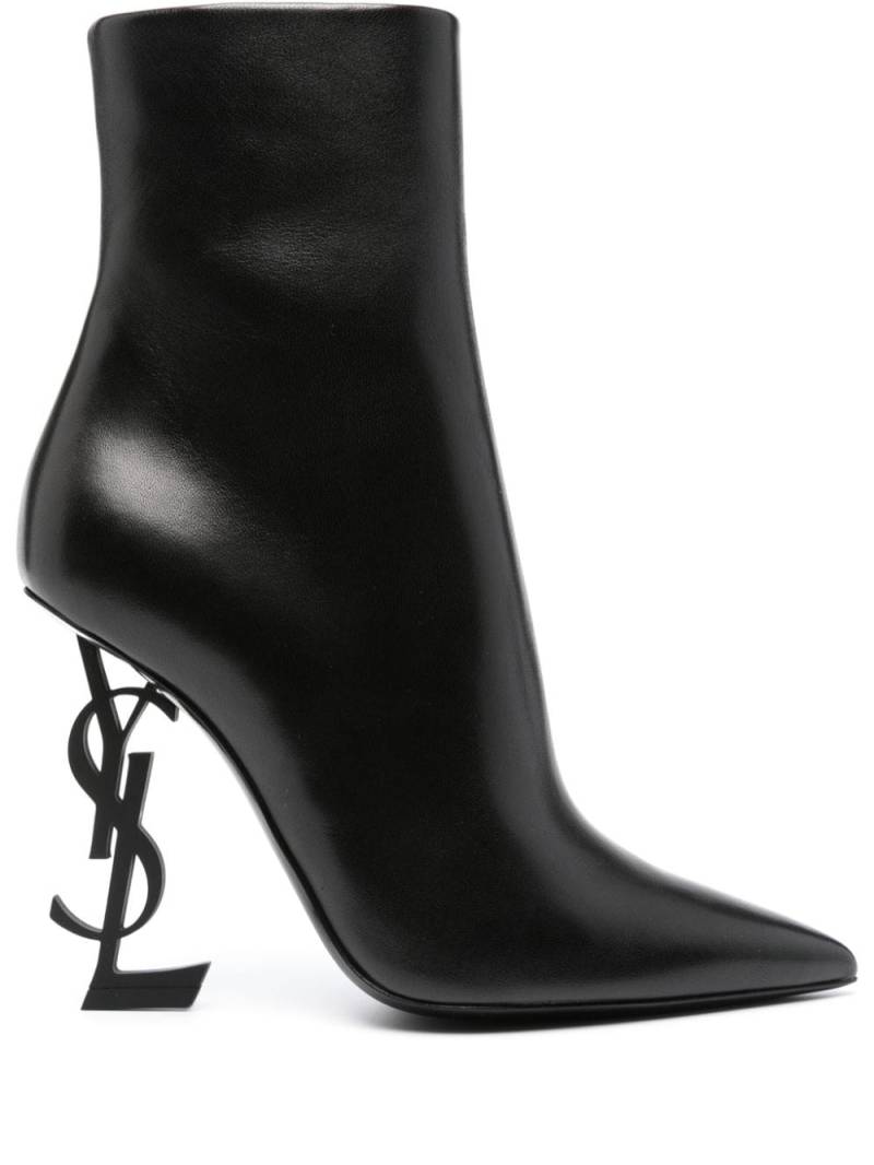 Saint Laurent Opium 110mm pointed-toe ankle boots - Black von Saint Laurent