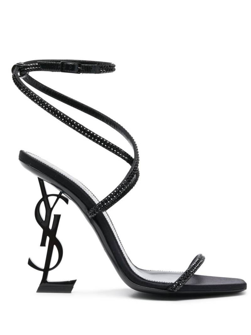 Saint Laurent Black Opyum Strap Detail Sandals von Saint Laurent