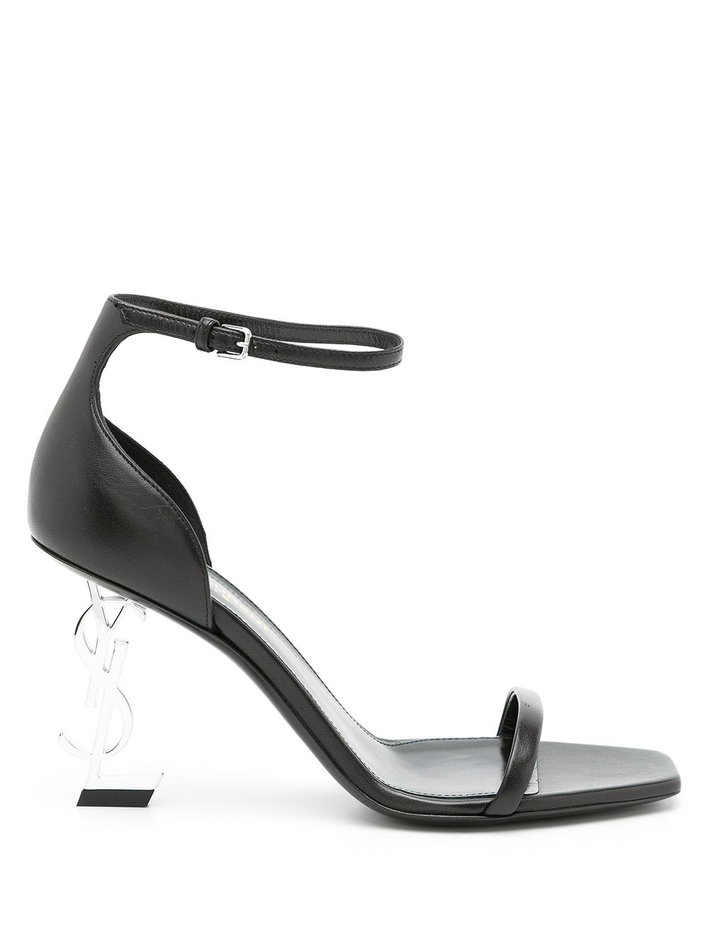 Saint Laurent Opyum 85mm logo-heel sandals - Black von Saint Laurent