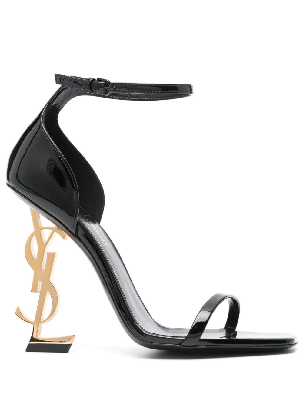 Saint Laurent Opyum 85mm patent-leather sandals - Black von Saint Laurent