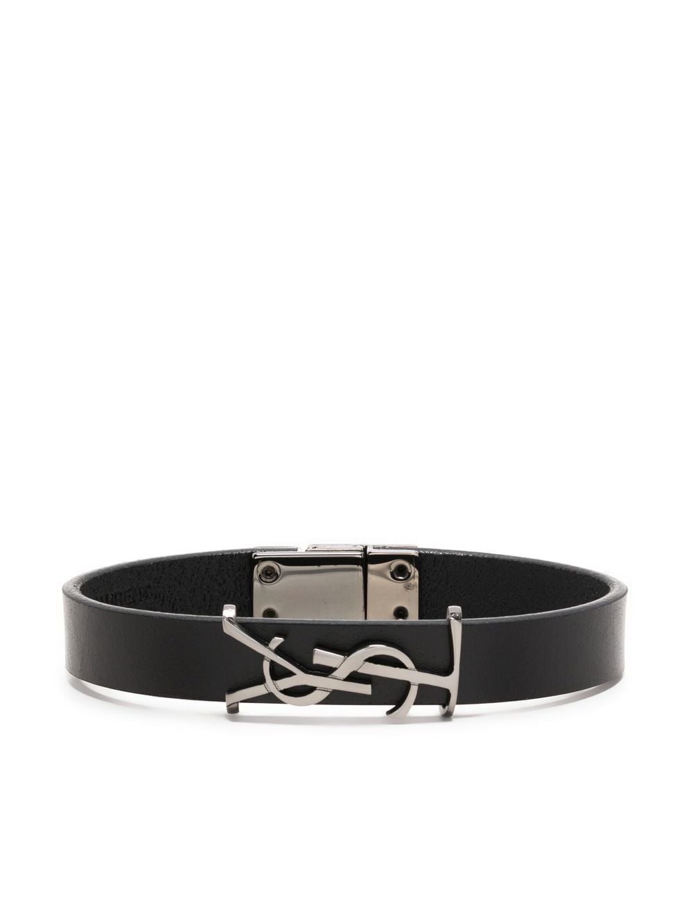 Saint Laurent Opyum leather bracelet - Black von Saint Laurent