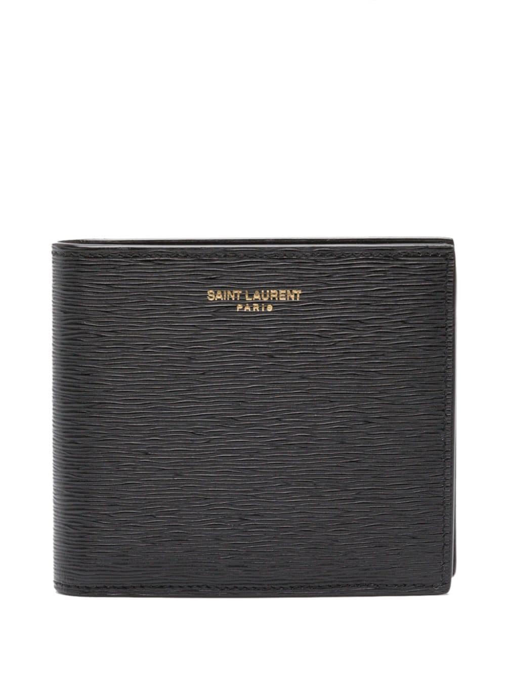 Saint Laurent Paris East/West leather wallet - Black von Saint Laurent