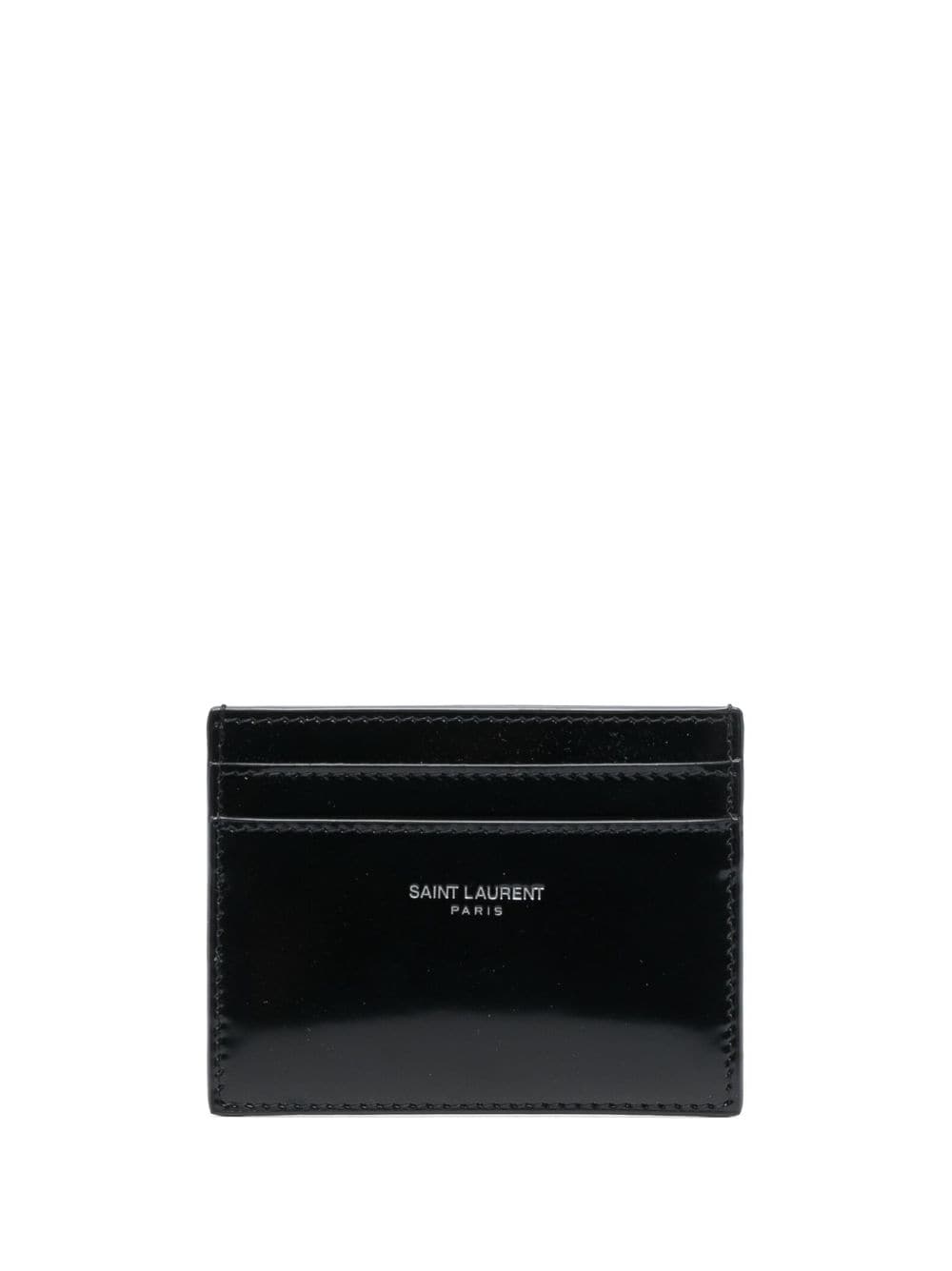 Saint Laurent Paris leather cardholder - Black von Saint Laurent