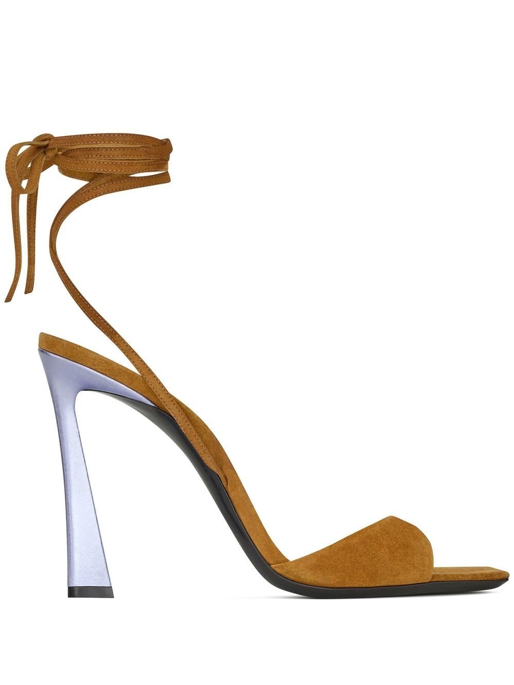 Saint Laurent Paz 105mm suede sandals - Neutrals von Saint Laurent