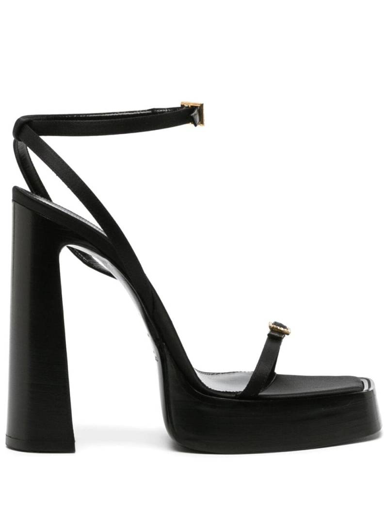 Saint Laurent Platz 105mm platform sandals - Black von Saint Laurent