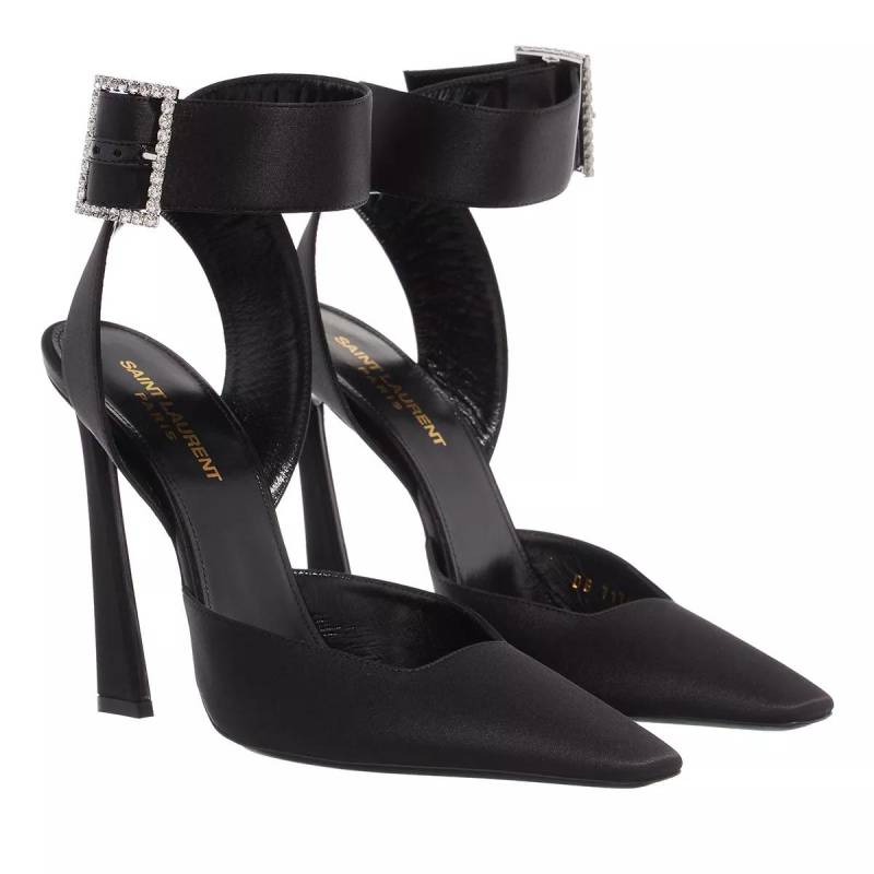 Saint Laurent Pumps & High Heels - Fanny Slingback Pumps In Crepe Satin - Gr. 36 (EU) - in Schwarz - für Damen von Saint Laurent