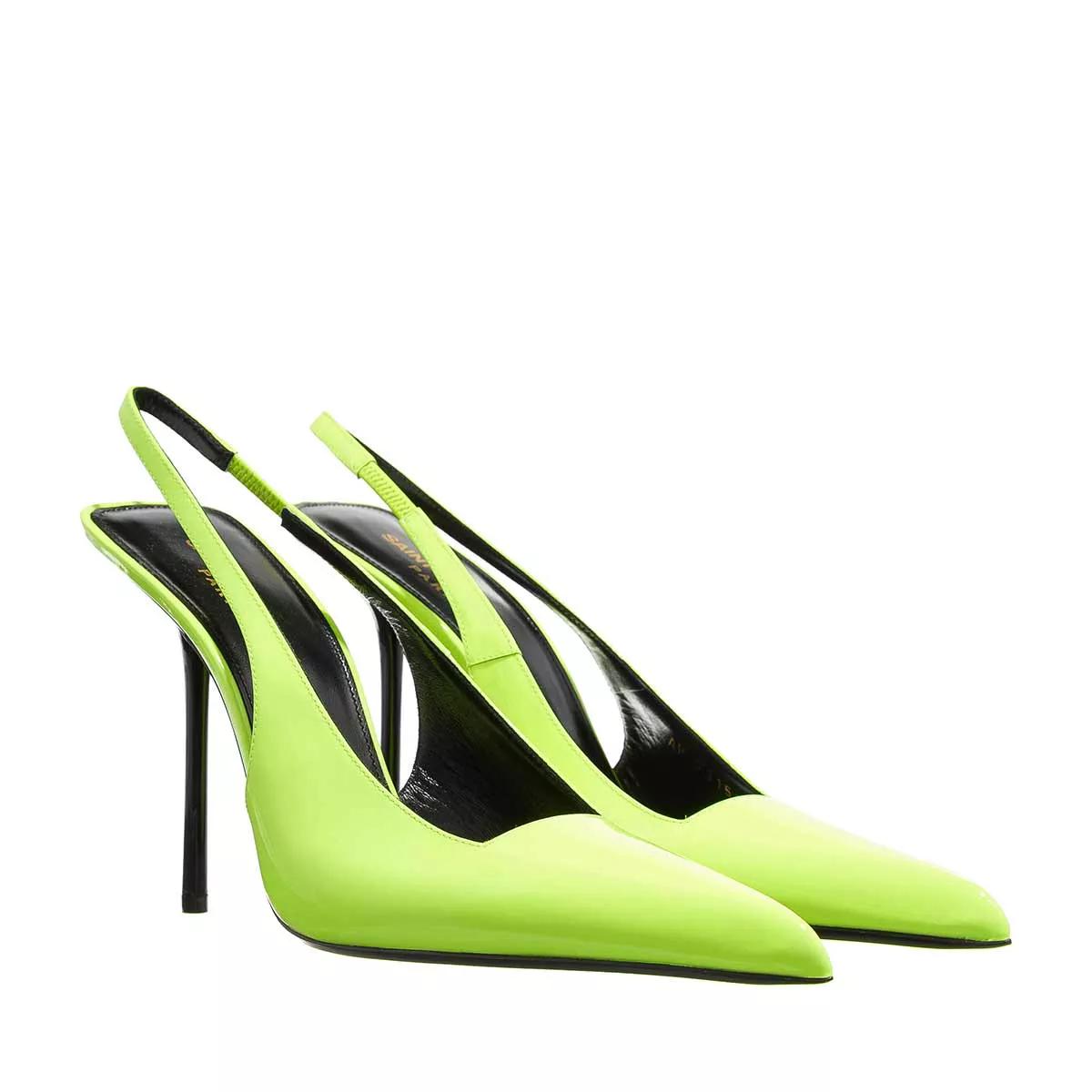 Saint Laurent Pumps & High Heels - Kiss Patent Leather Slingback Pumps - Gr. 39 (EU) - in Gelb - für Damen von Saint Laurent