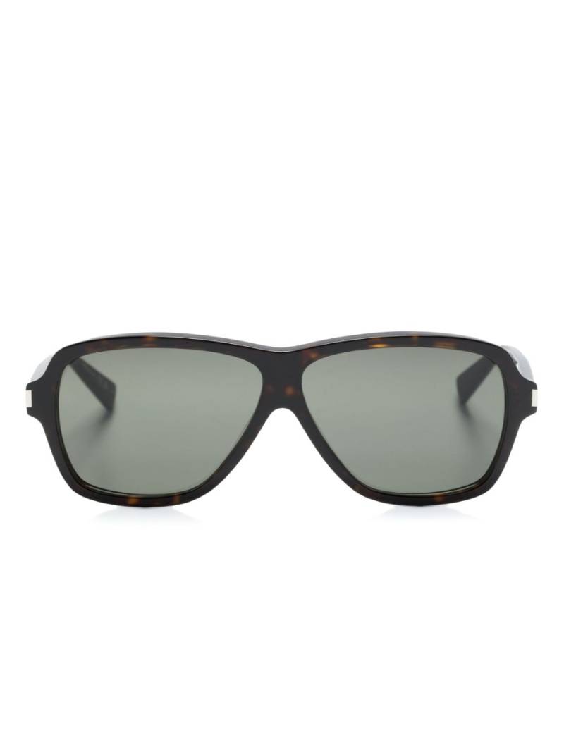 Saint Laurent SL 609 oversize-frame sunglasses - Brown von Saint Laurent
