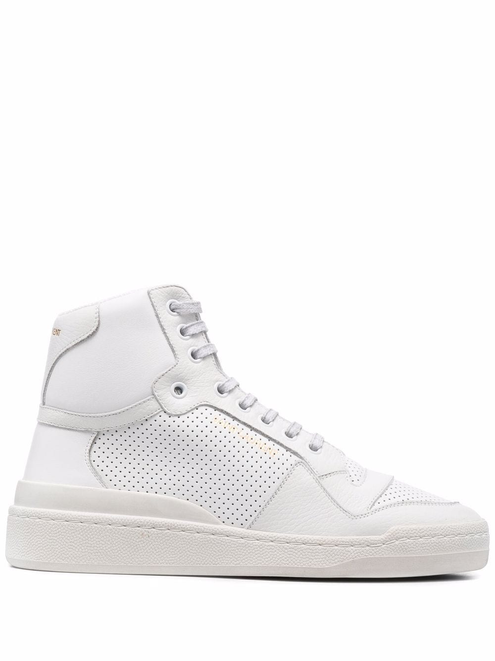 Saint Laurent SL24 leather high-top sneakers - White von Saint Laurent