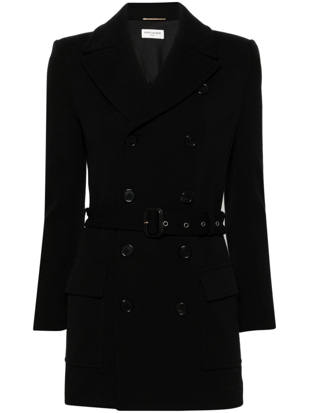 Saint Laurent Saharienne notched-lapels blazer - Black von Saint Laurent