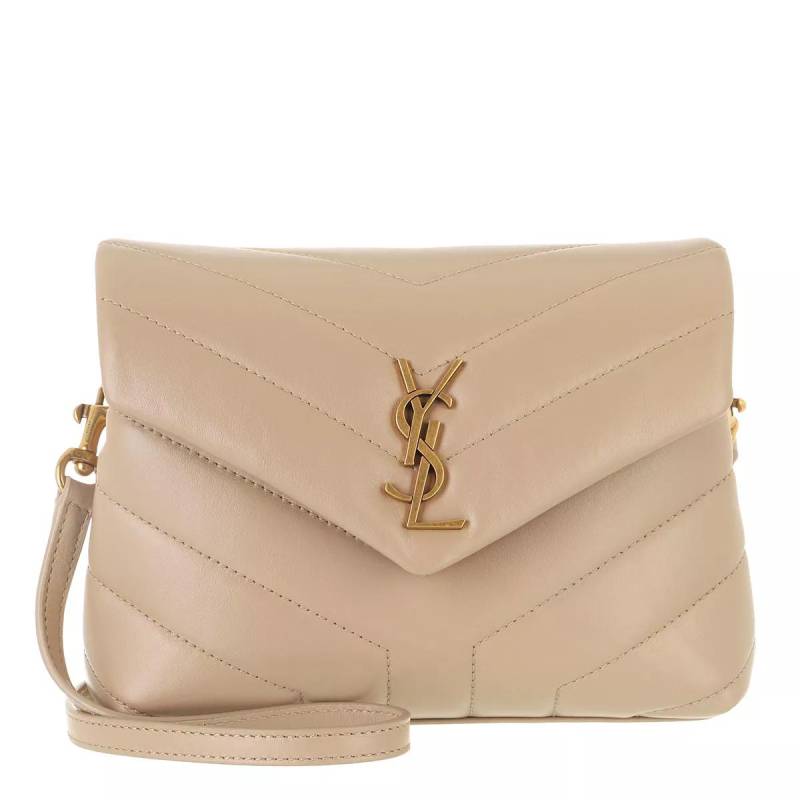 Saint Laurent Schultertasche - Ysl Medium Bag Monogram - Gr. unisize - in Beige - für Damen von Saint Laurent
