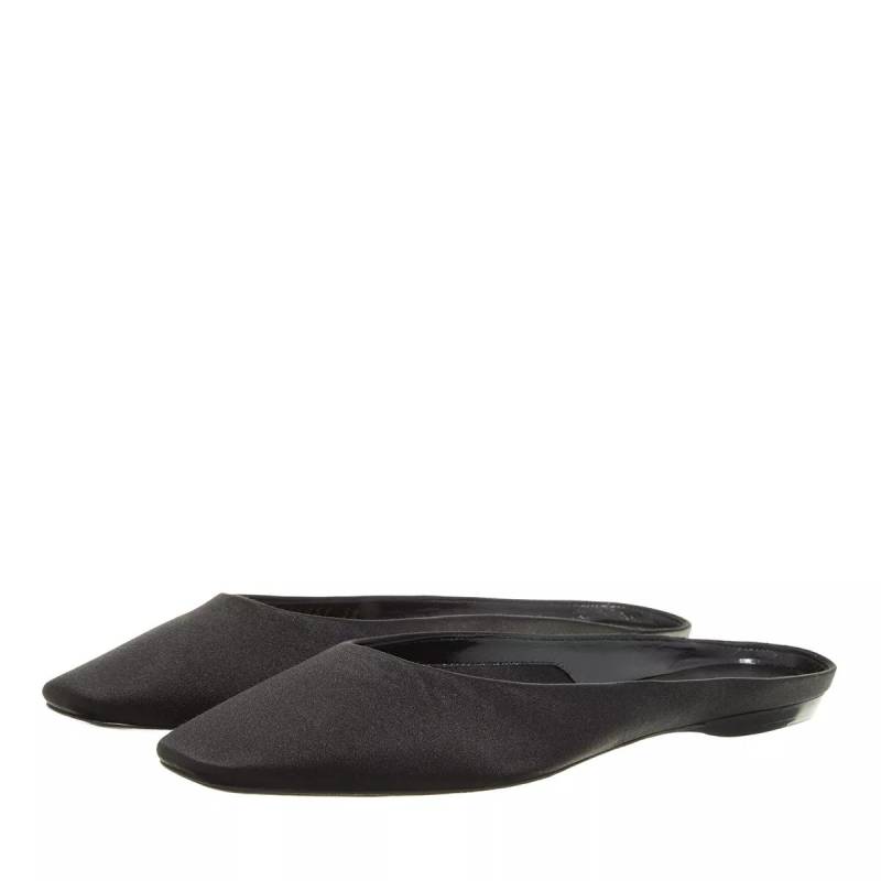 Saint Laurent Slipper & Pantoletten - Lido Slippers Made Of Satin Crepe - Gr. 37 (EU) - in Schwarz - für Damen von Saint Laurent