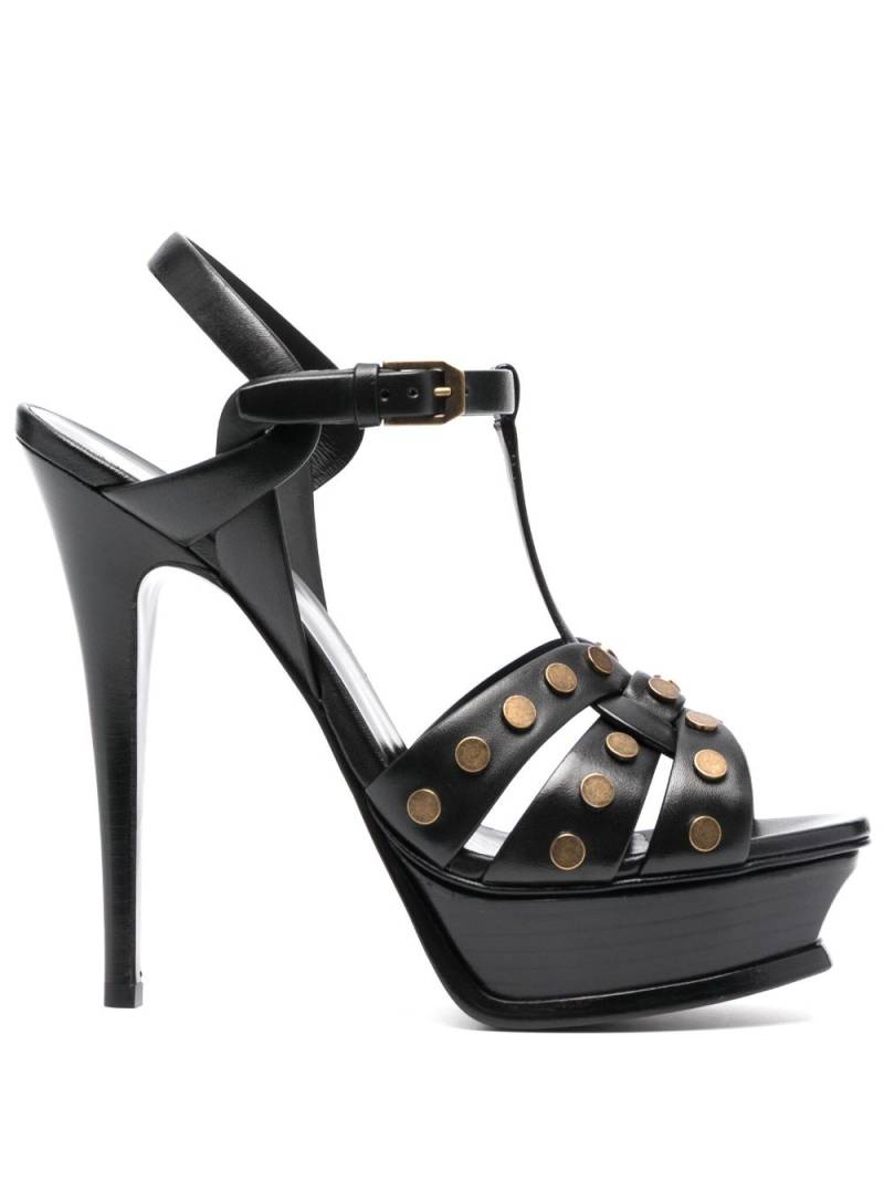 Saint Laurent Tribute 145mm studded sandals - Black von Saint Laurent