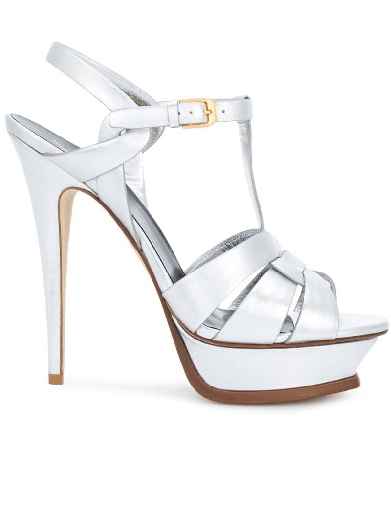 Saint Laurent Tribute sandals - Metallic von Saint Laurent