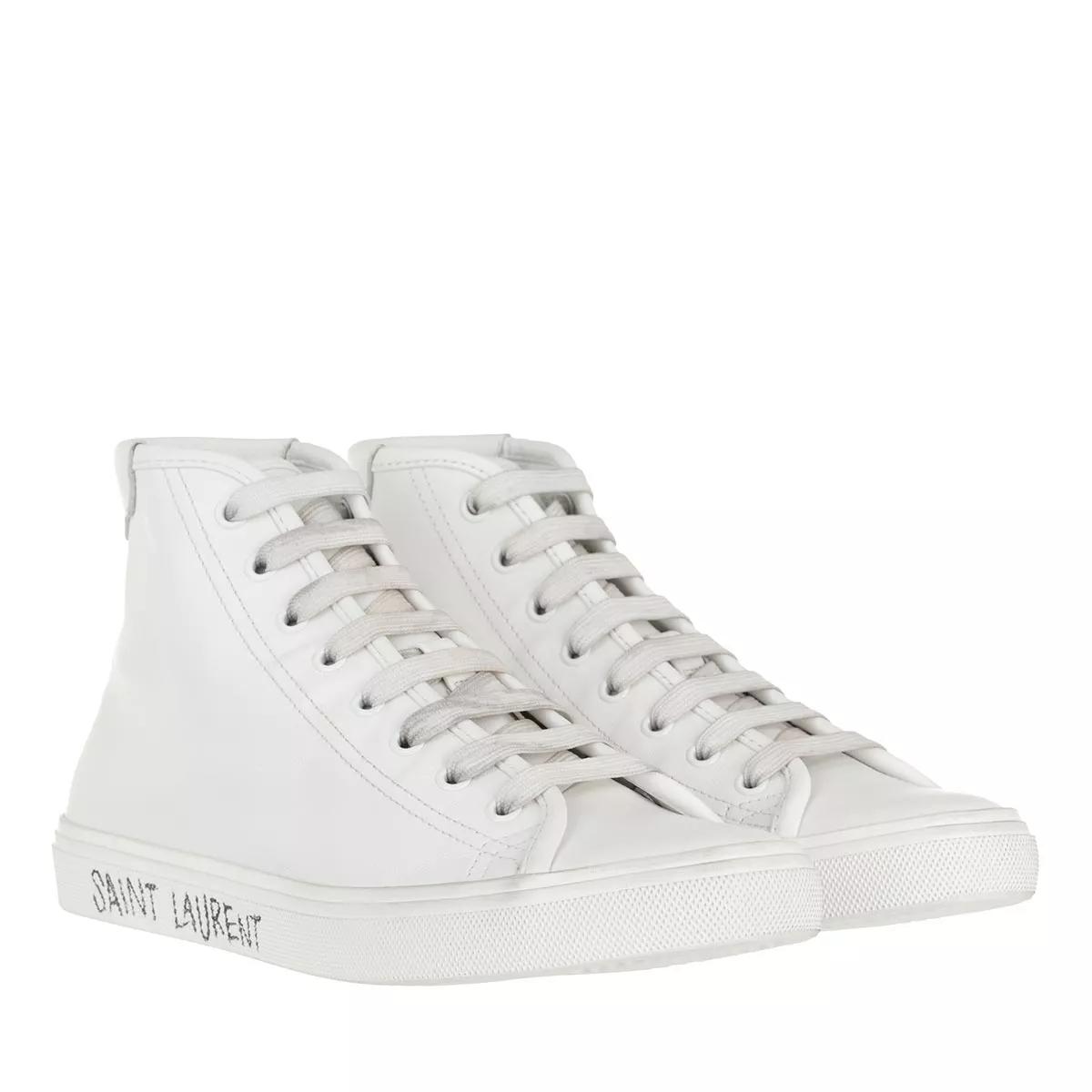Saint Laurent Sneakers - Malibu Mid Top Sneakers Smooth Leather - Gr. 36 (EU) - in Weiß - für Damen von Saint Laurent