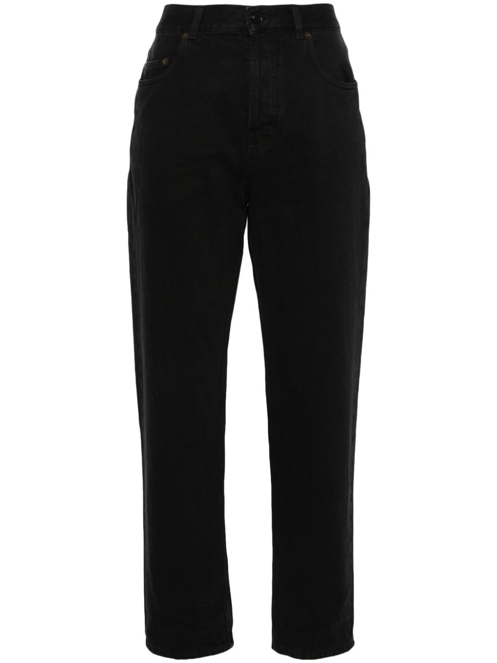 Saint Laurent Vanessa high-rise straight-leg jeans - Black von Saint Laurent