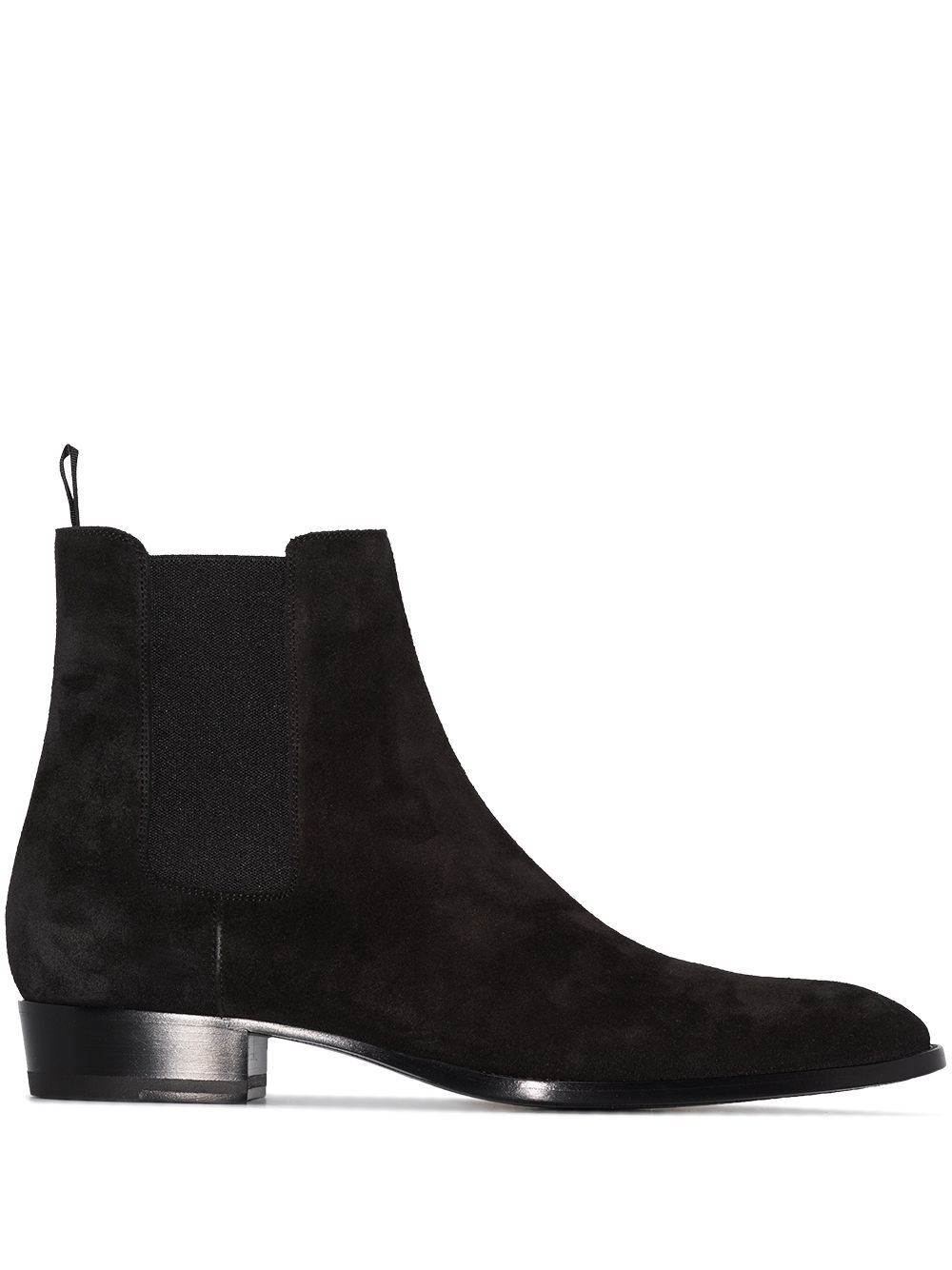 Saint Laurent Wyatt 30mm suede Chelsea boots - Brown von Saint Laurent