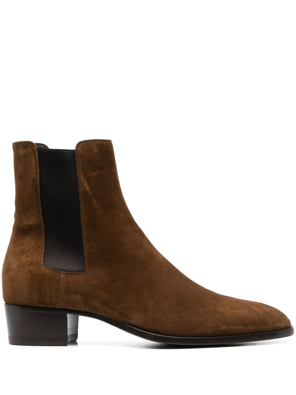 Saint Laurent Wyatt 40mm Chelsea boots - Brown von Saint Laurent