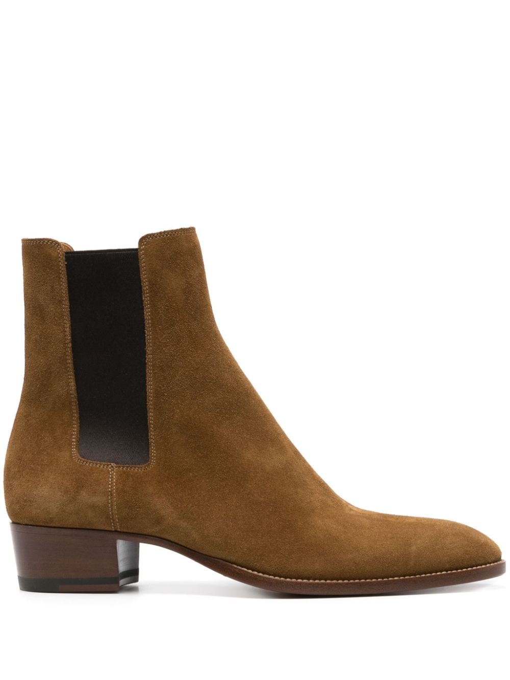 Saint Laurent Wyatt Chelsea boots - Brown von Saint Laurent