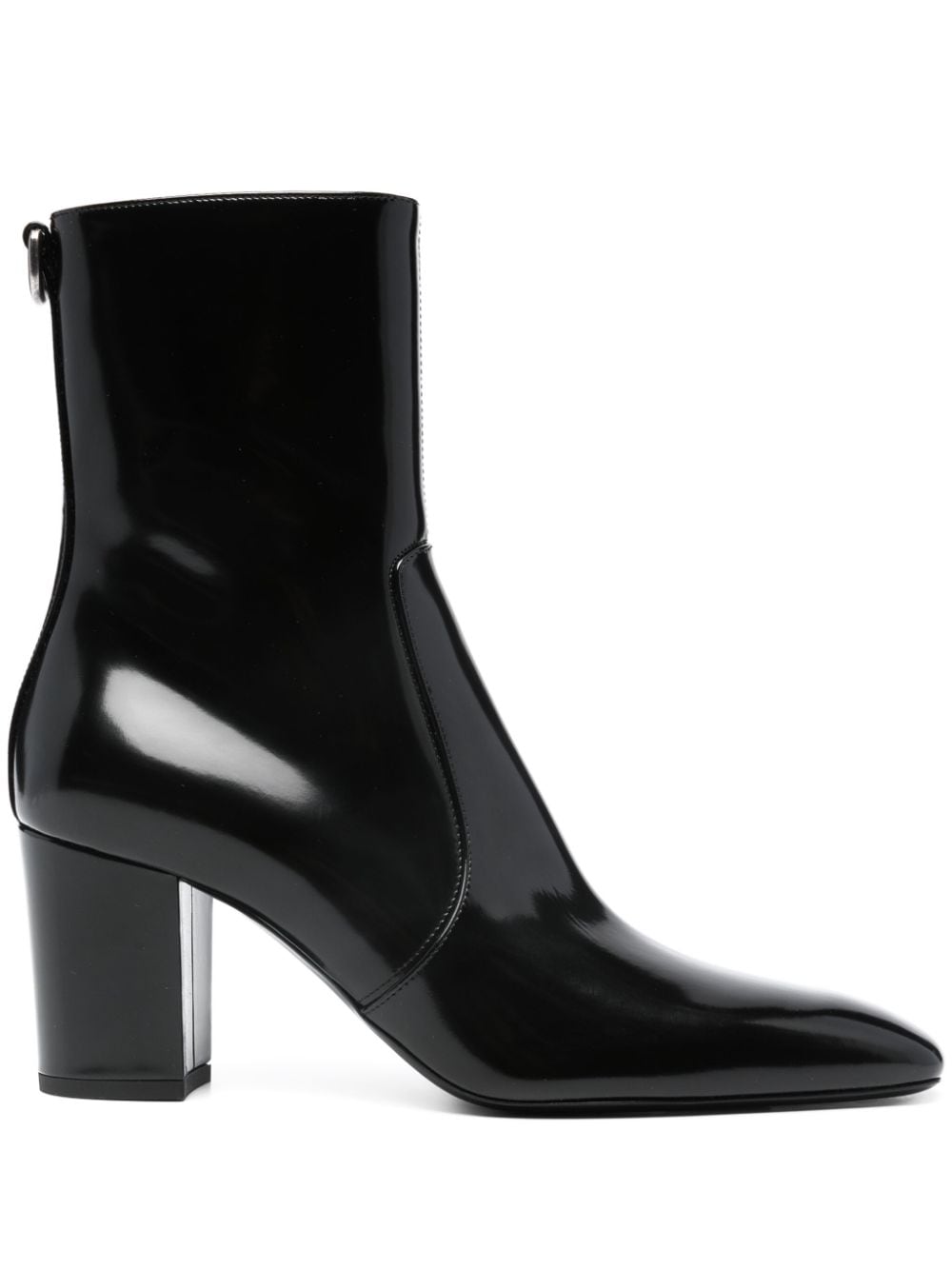 Saint Laurent XIV 80mm leather ankle boots - Black von Saint Laurent
