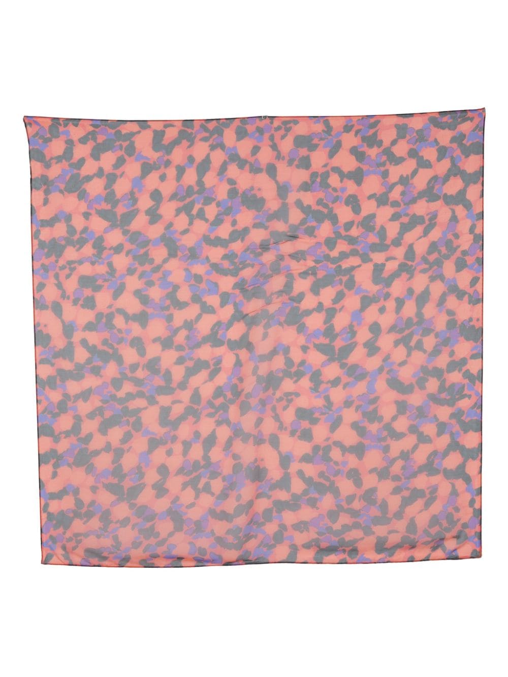 Saint Laurent abstract-print silk-muslin scarf - Orange von Saint Laurent