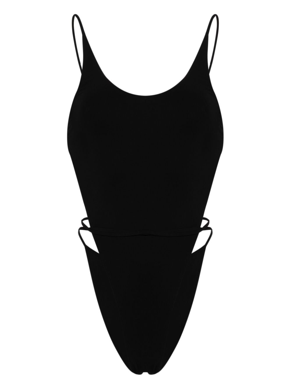 Saint Laurent backless self-tie swimsuit - Black von Saint Laurent