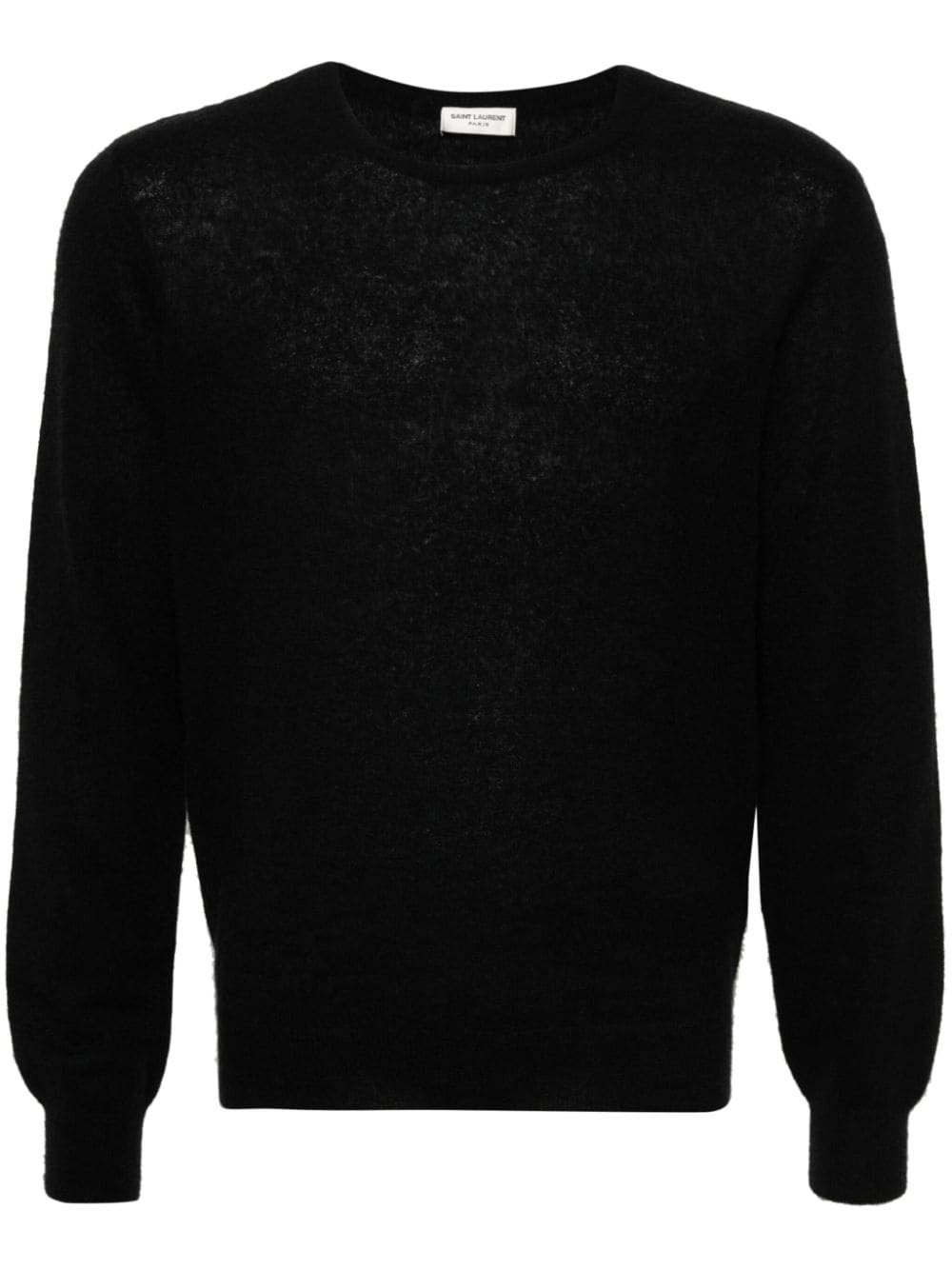 Saint Laurent brushed knitted jumper - Black von Saint Laurent