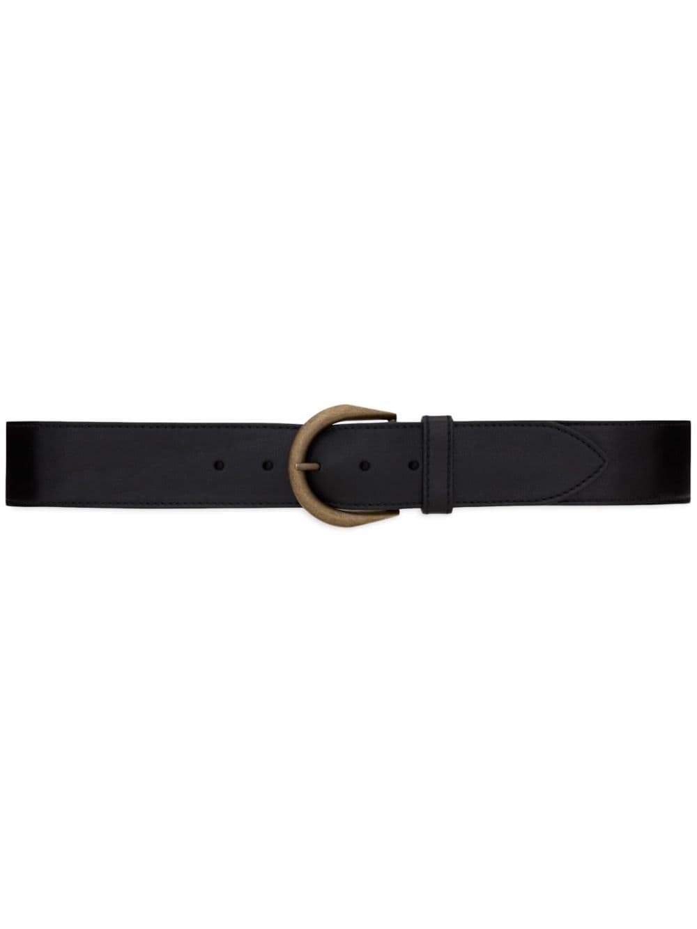 Saint Laurent buckle-fastening leather belt - Black von Saint Laurent