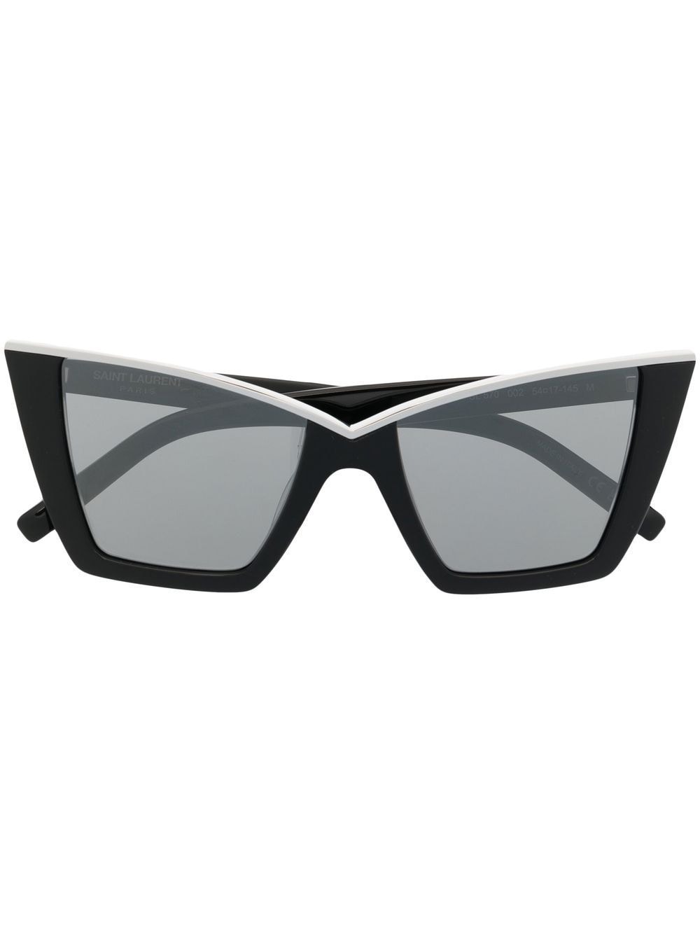 Saint Laurent cat-eye frame sunglasses - Silver von Saint Laurent