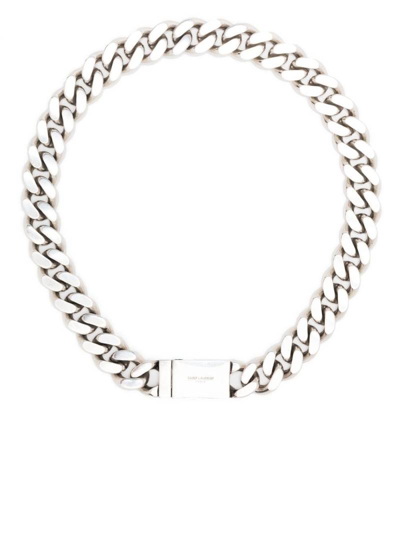 Saint Laurent chain-detail necklace - Silver von Saint Laurent