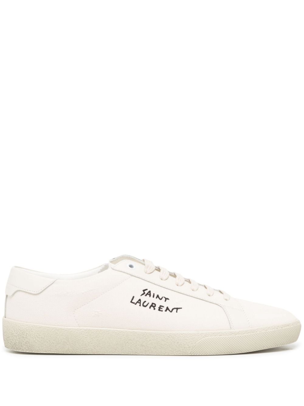 Saint Laurent classic SL/06 embroidered sneakers - White von Saint Laurent