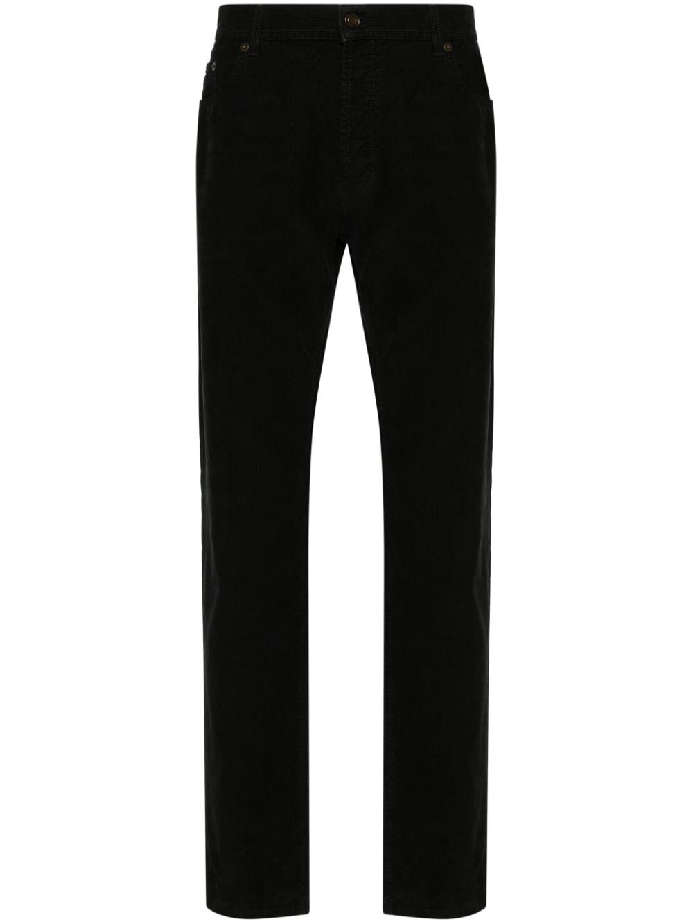 Saint Laurent corduroy tapered trousers - Black von Saint Laurent