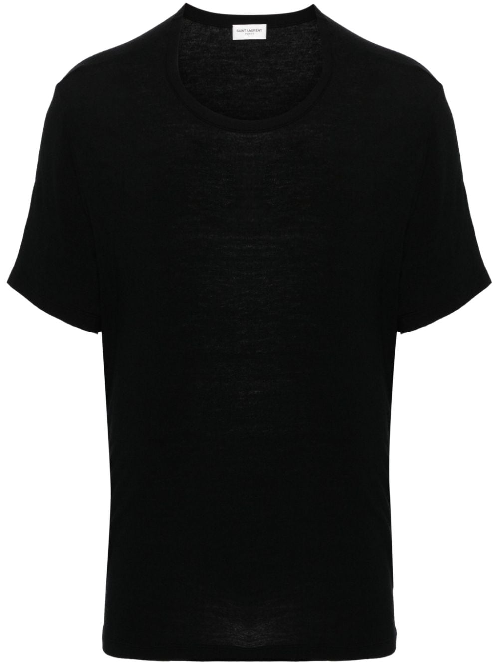 Saint Laurent crew-neck ribbed T-shirt - Black von Saint Laurent