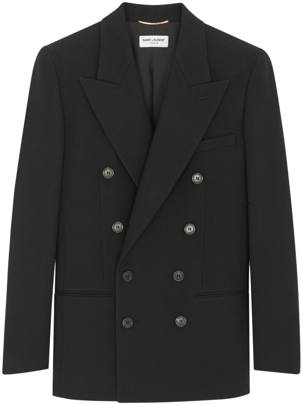 Saint Laurent double-breasted gabardine blazer - Black von Saint Laurent