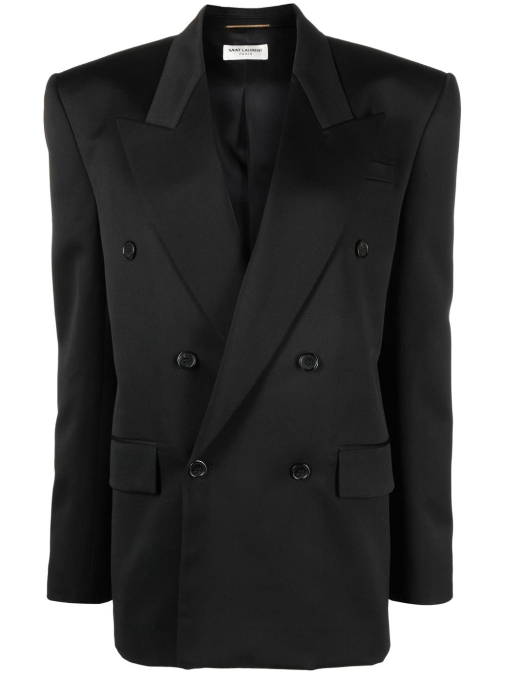 Saint Laurent double-breasted wool blazer - Black von Saint Laurent