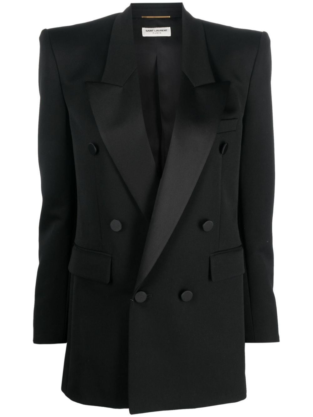 Saint Laurent double-breasted wool blazer - Black von Saint Laurent