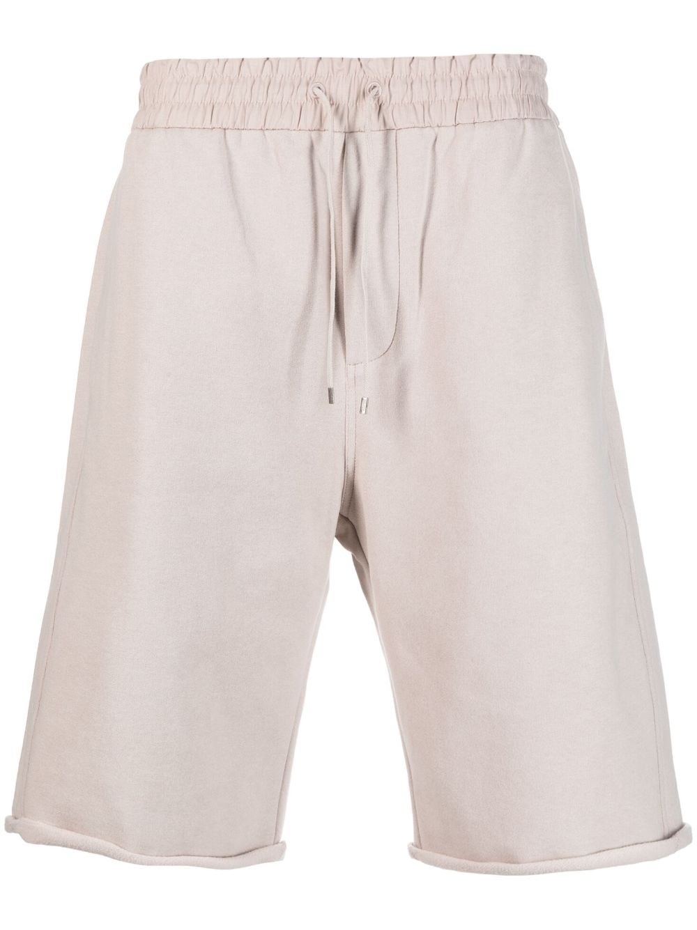 Saint Laurent drawstring-waistband cotton track shorts - Neutrals von Saint Laurent