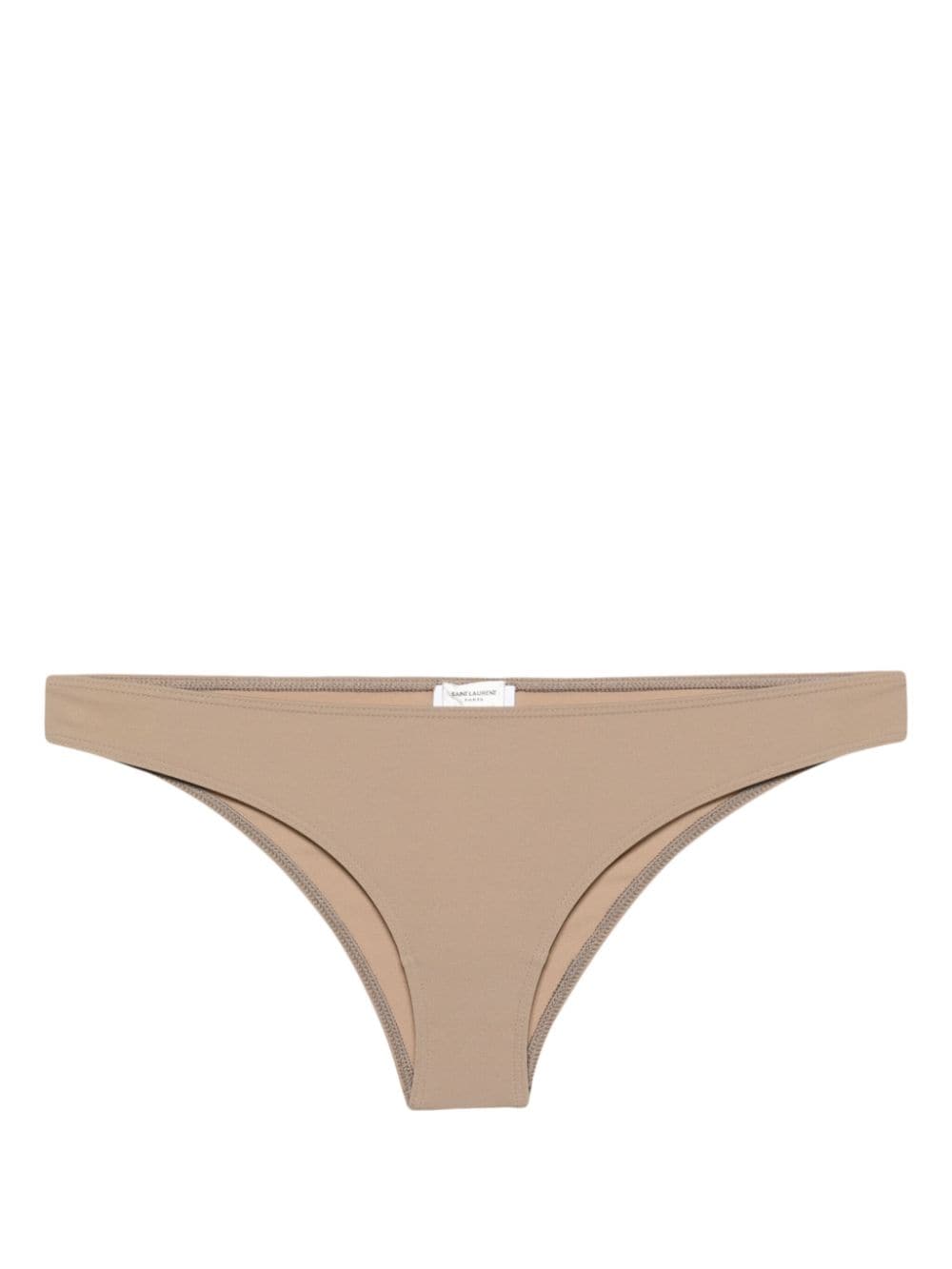 Saint Laurent elasticated-waistband high-cut bikini bottoms - Brown von Saint Laurent