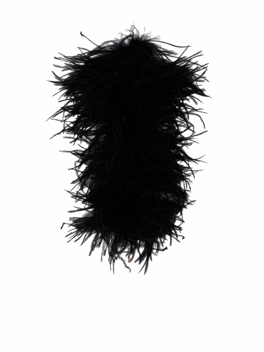 Saint Laurent feather-embellished necklace - Black von Saint Laurent