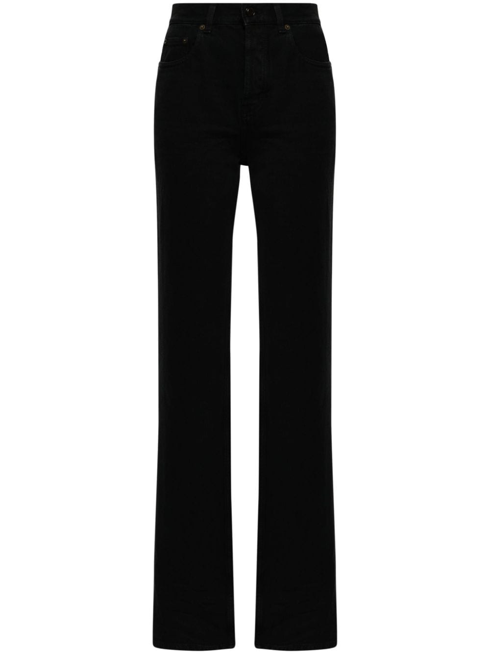 Saint Laurent high-rise straight jeans - Black von Saint Laurent