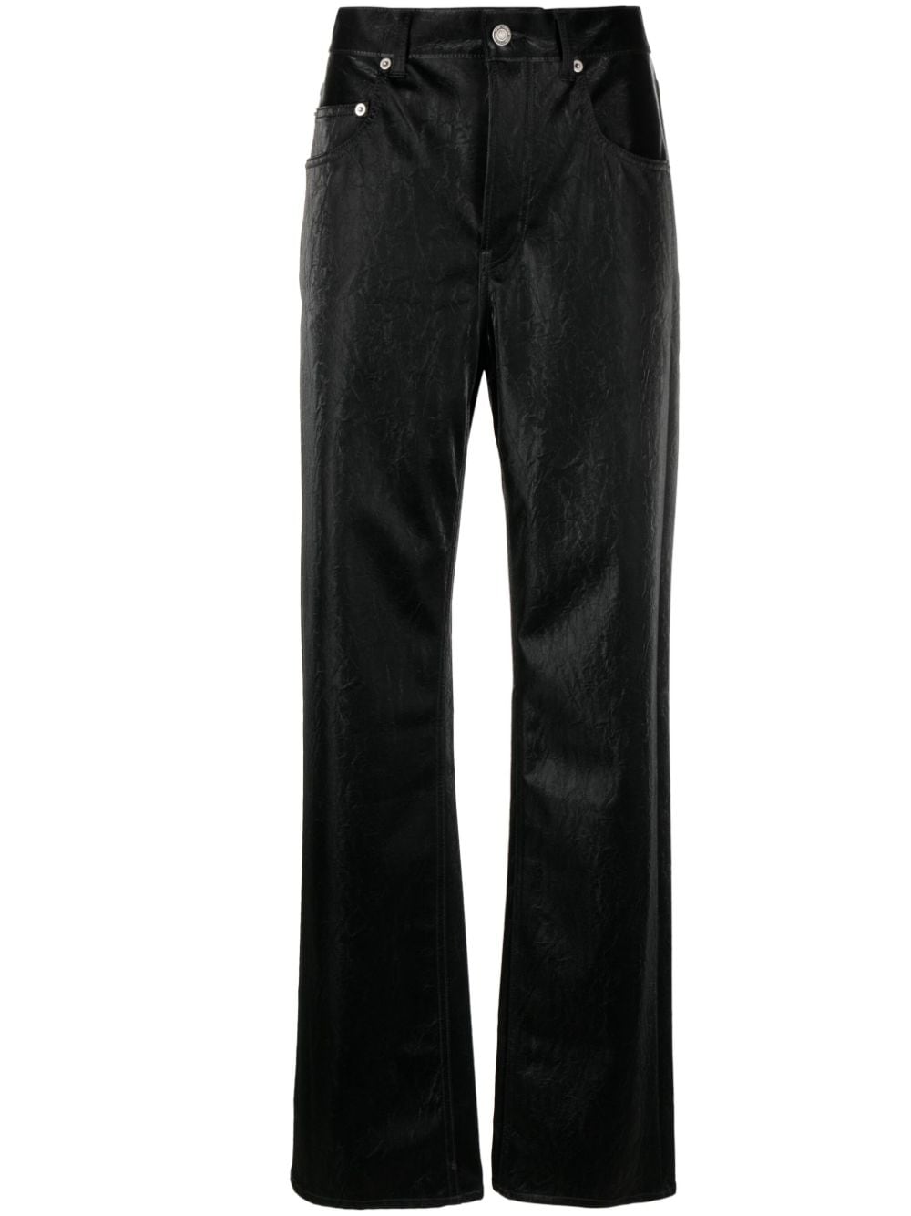 Saint Laurent high-rise wide-leg jeans - Black von Saint Laurent