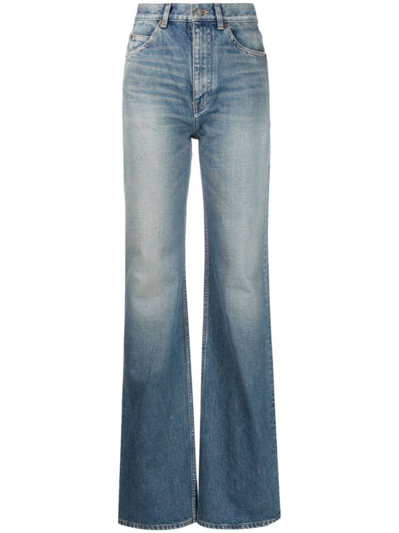 Saint Laurent high-waist flared jeans - Blue von Saint Laurent
