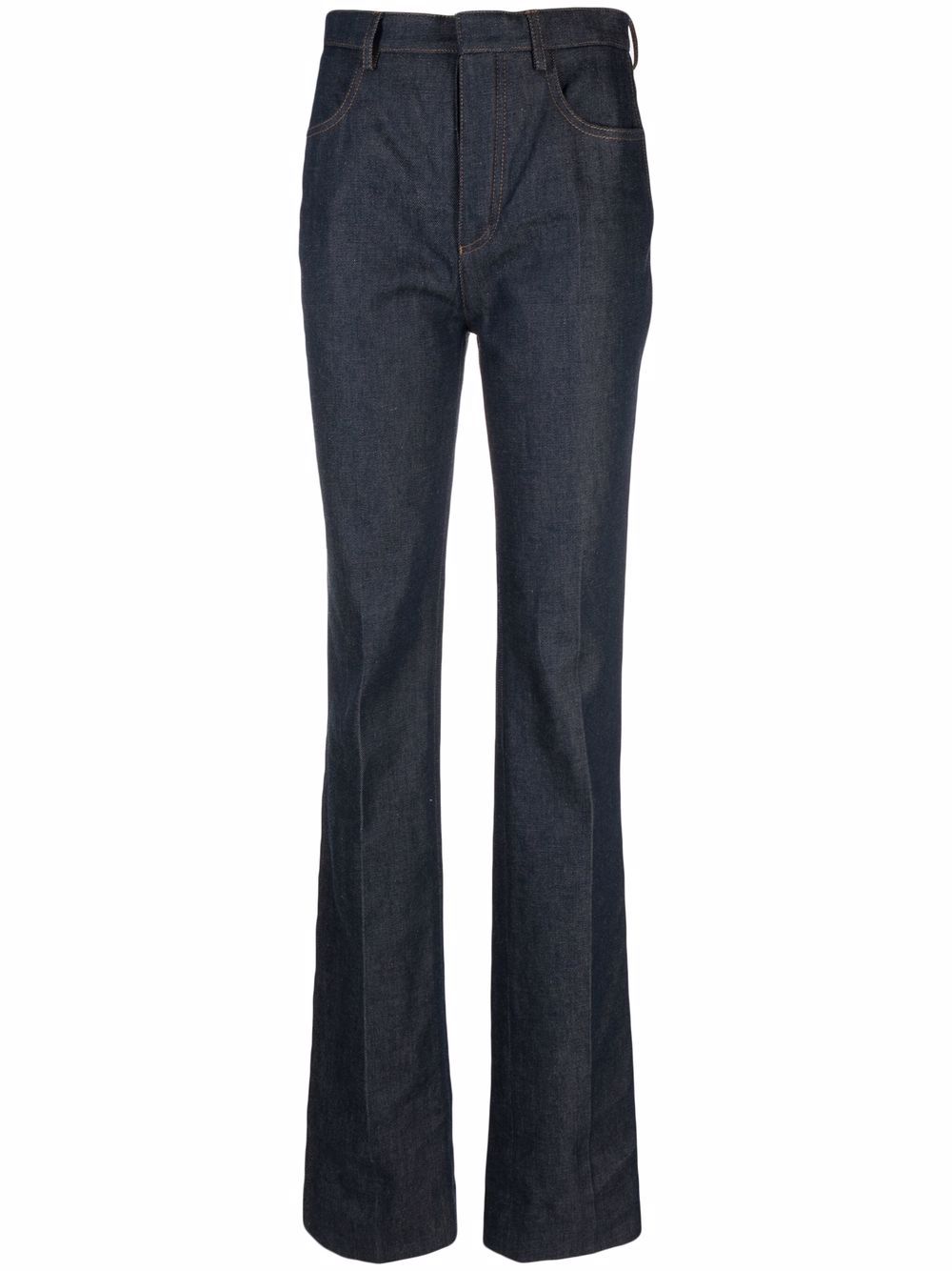 Saint Laurent high-waisted bootcut jeans - Blue von Saint Laurent