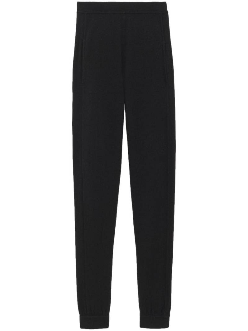 Saint Laurent high-waisted cashmere leggings - Black von Saint Laurent
