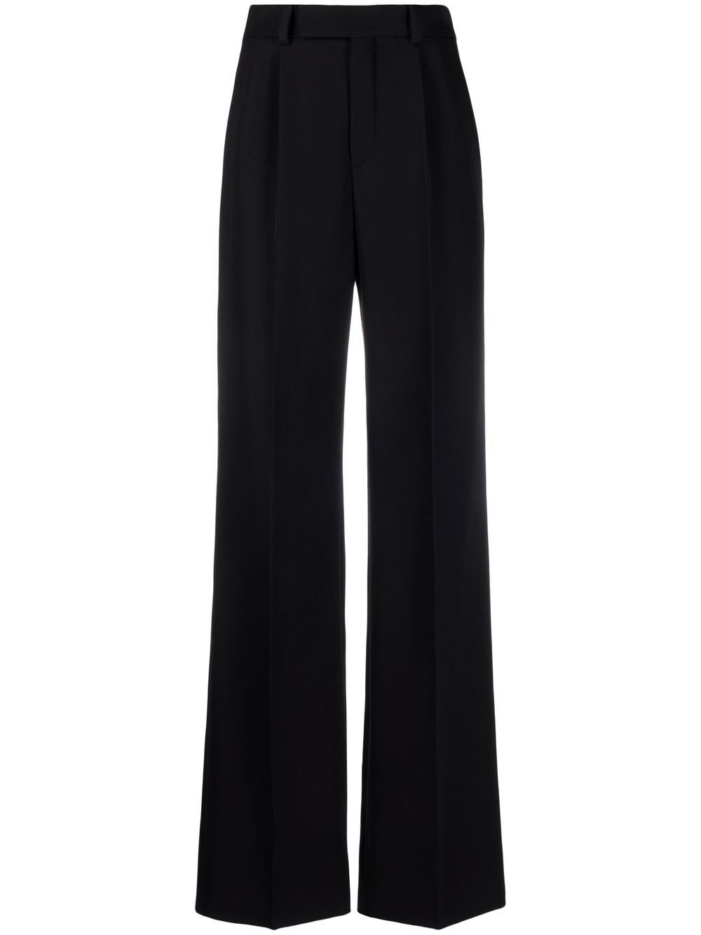 Saint Laurent high-waisted wide-leg trousers - Black von Saint Laurent