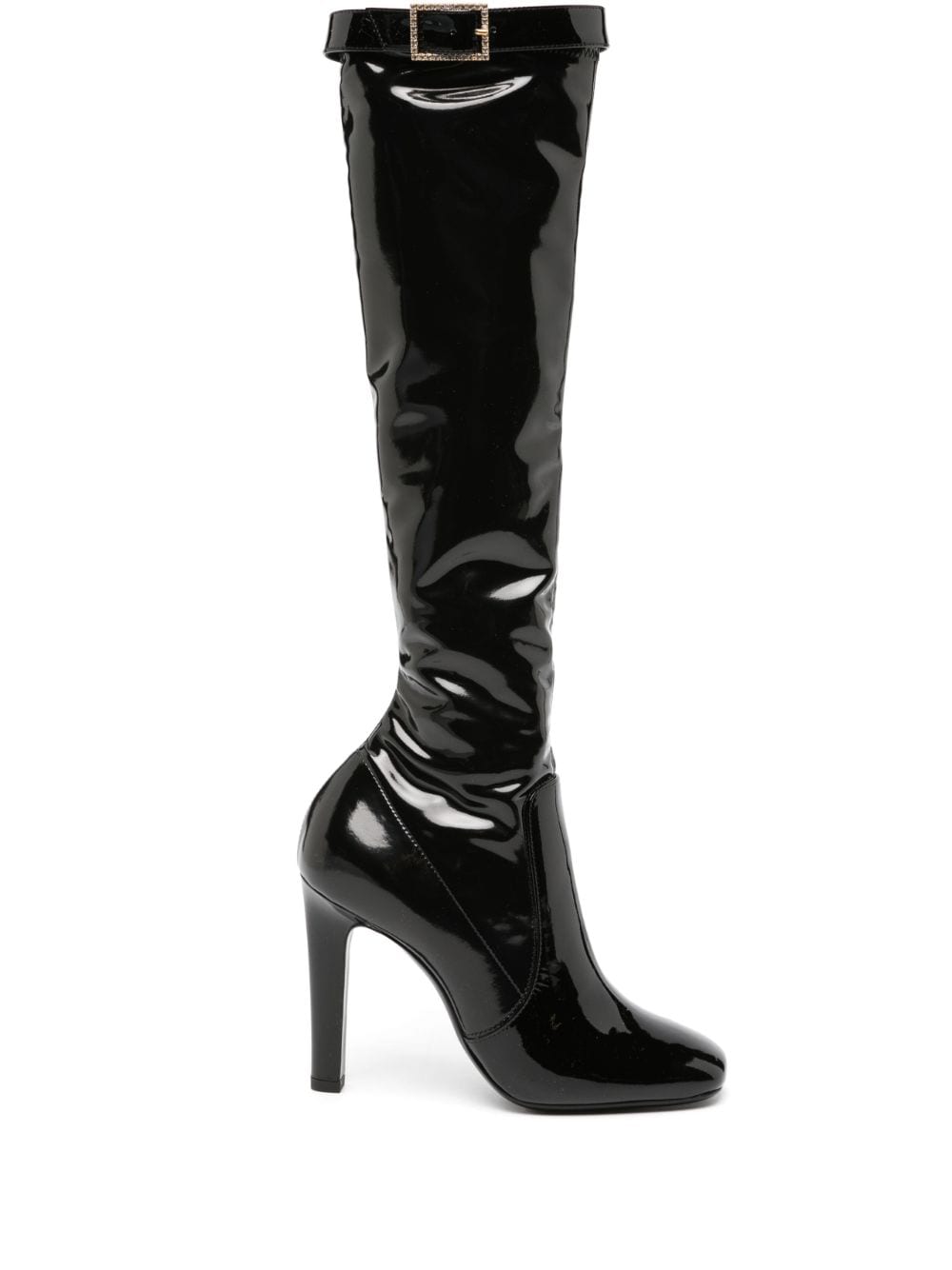 Saint Laurent knee-length pointed boots - Black von Saint Laurent