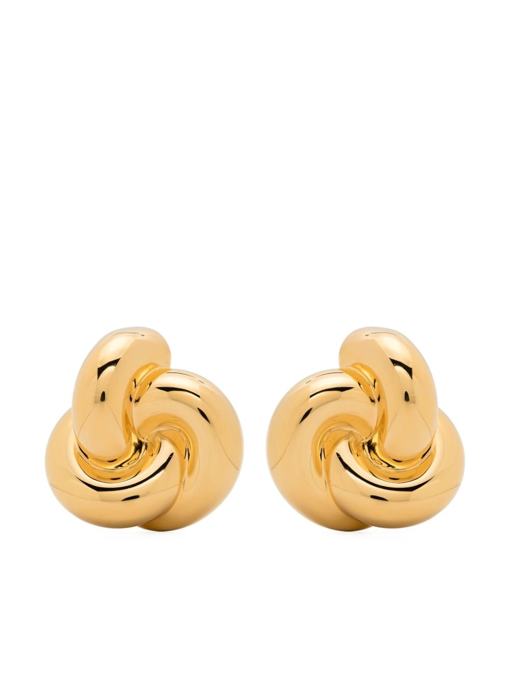Saint Laurent knot metal earrings - Gold von Saint Laurent