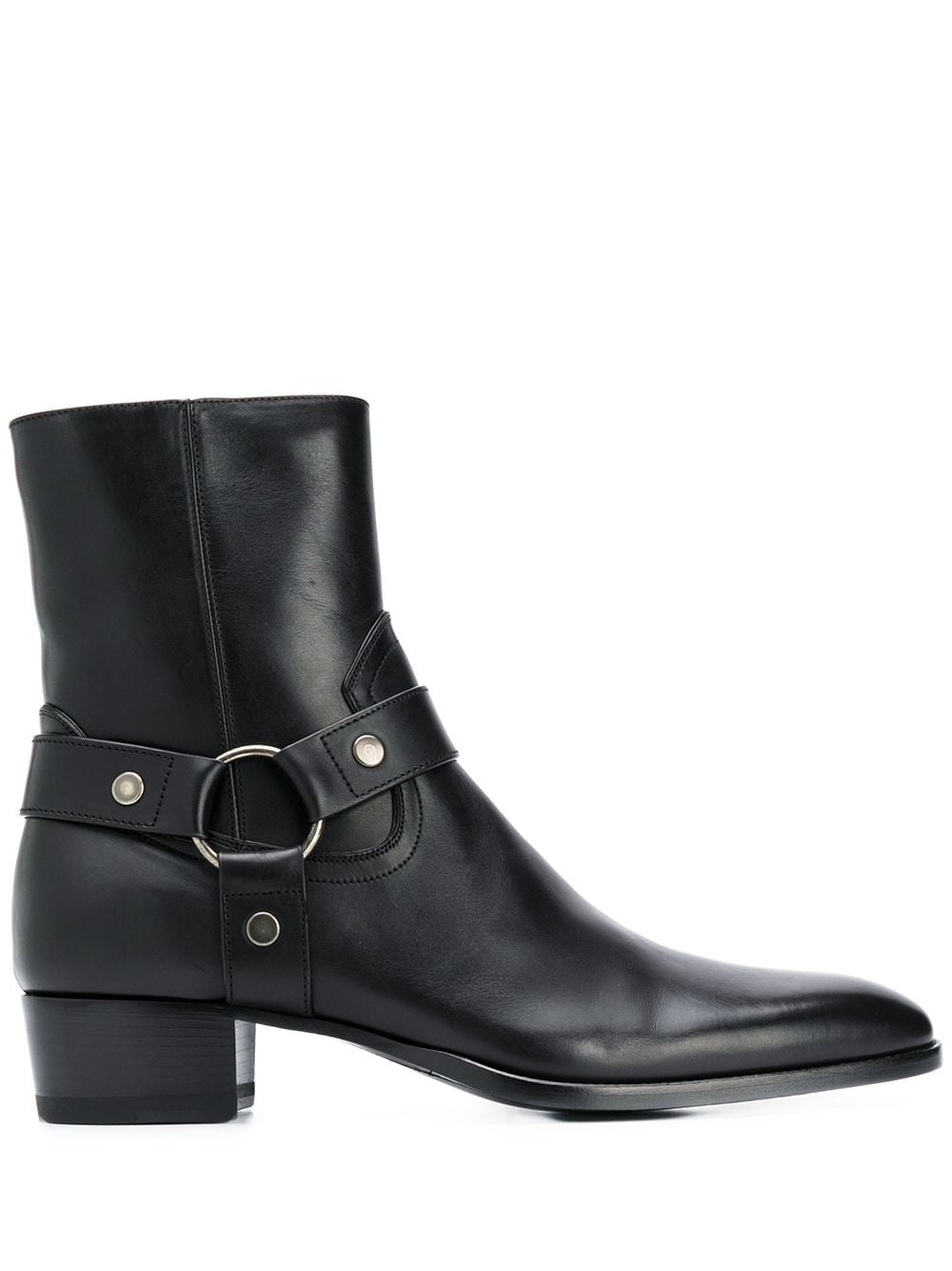 Saint Laurent leather ankle boots - Black von Saint Laurent