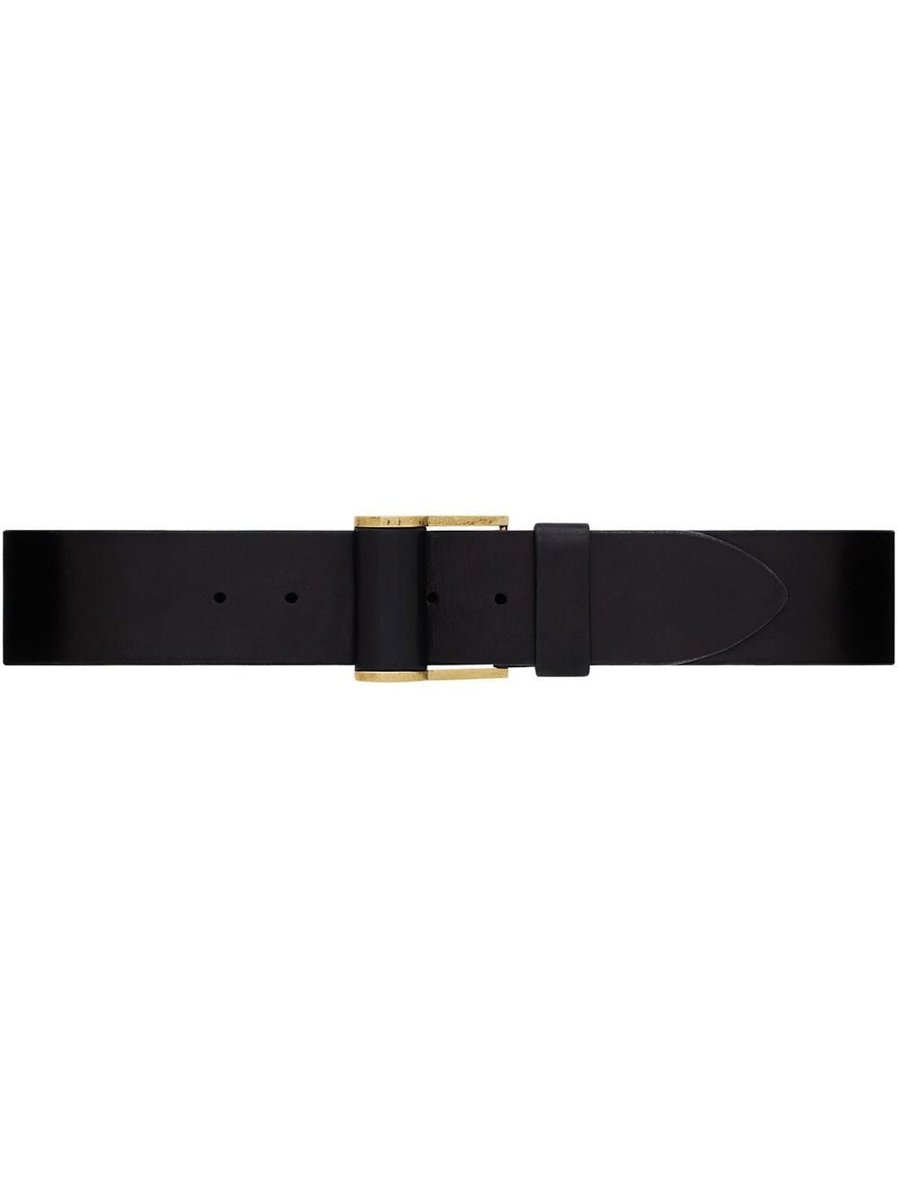 Saint Laurent leather buckle belt - Black von Saint Laurent